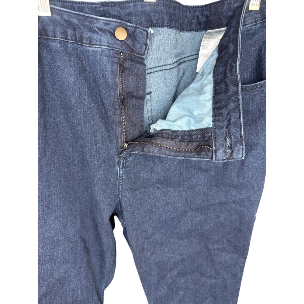 BEAUTIFUL by Lawrence Zarian Regular Baby Boot Jean- Indigo Dark Rinse 24 Plus - Picture 7 of 12